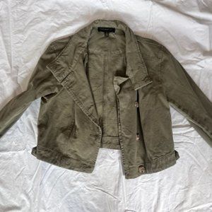 Green Cropped Jacket